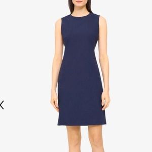 Theory Outlet Sleeveless Fitted Dress Linen-Blend